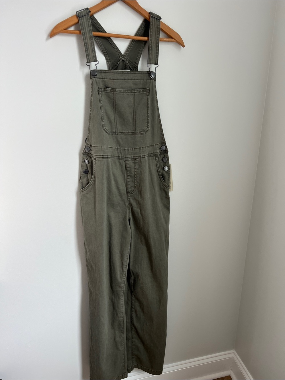 No Boundaries | Olive Green Utility Overall Jumpsuit NWT Size XS